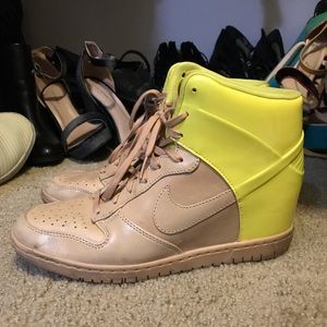 Nike high-top wedge sneakers